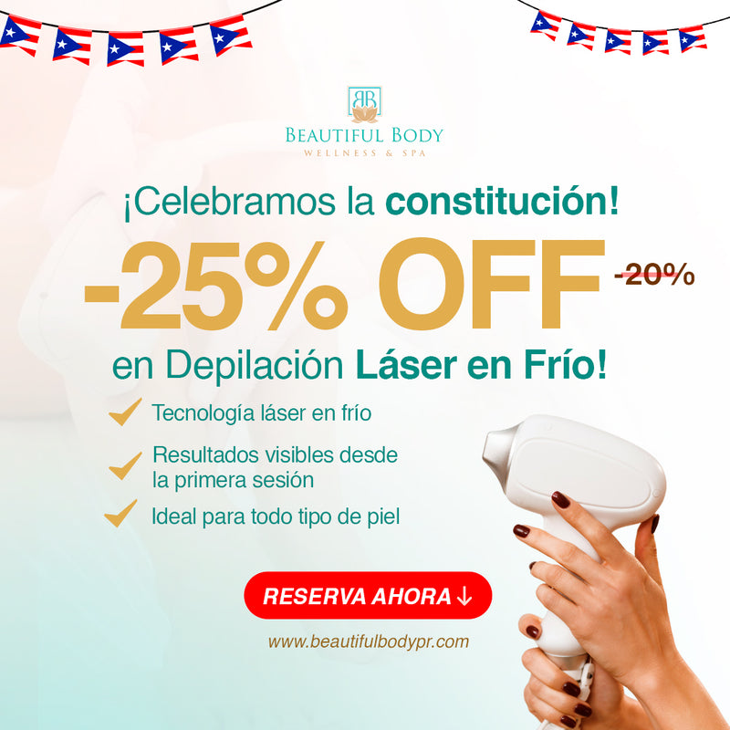 25% Depilación Láser en Frío